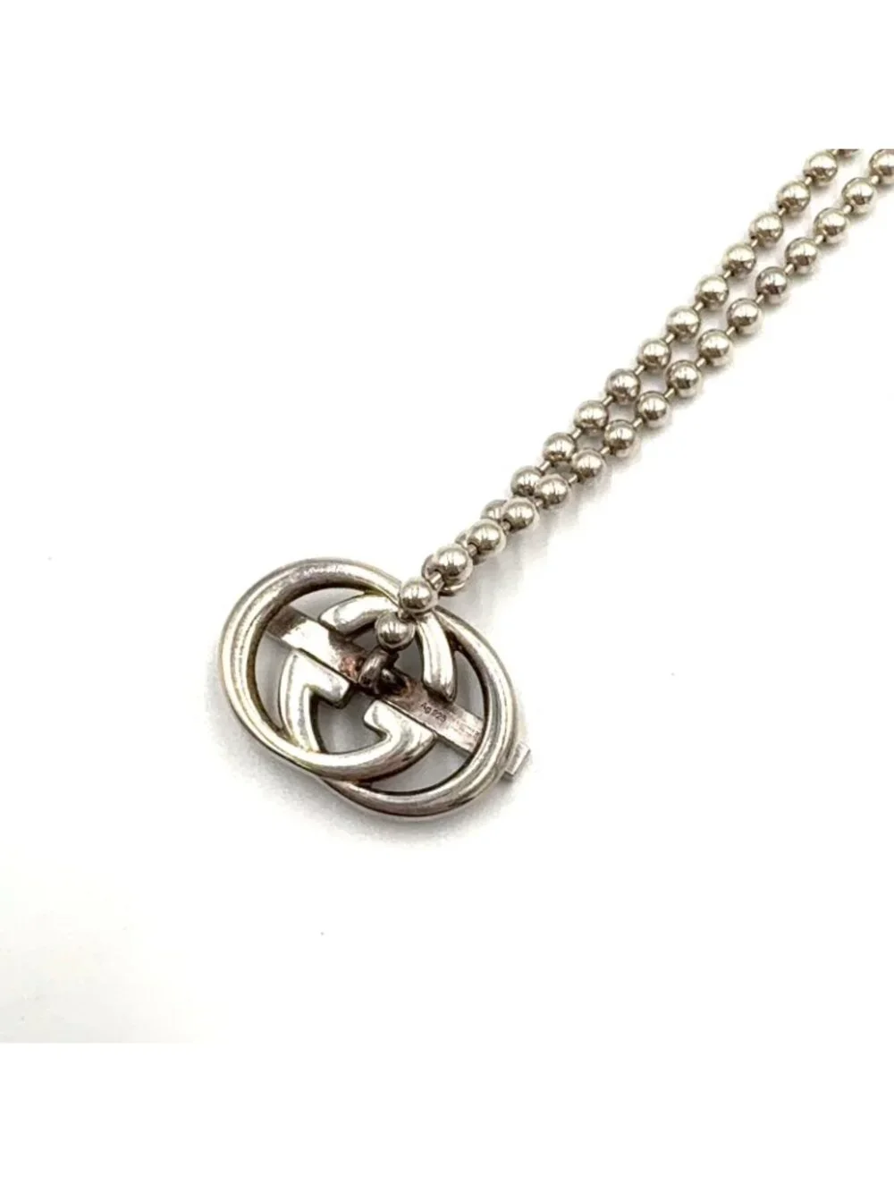 Gucci Interlocking G Silver Necklace